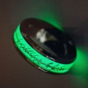 New Glow In Dark Ring Size 6 Unisex Lord‎ Of The Rings
